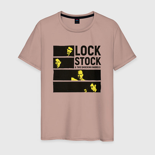 Мужская футболка Lock, Stock and Two Smoking Barrels 1998 / Пыльно-розовый – фото 1