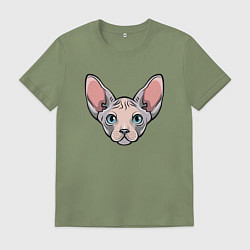 Футболка хлопковая мужская Сфинкс, цвет: авокадо