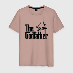 Футболка хлопковая мужская The Godfather, цвет: пыльно-розовый