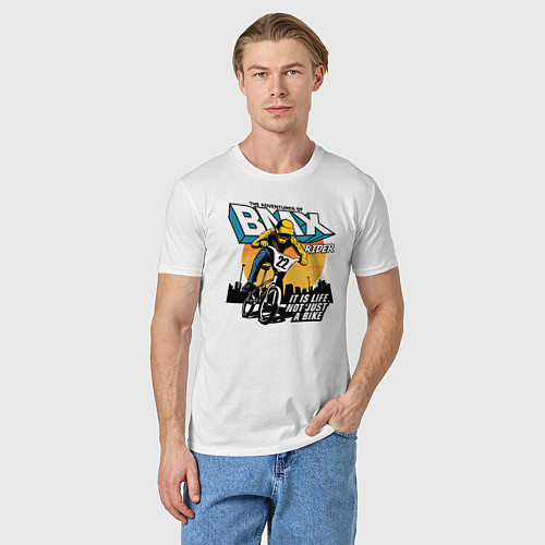 Мужская футболка BMX как образ жизни / Белый – фото 3