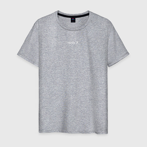 Мужская футболка 1000-7 white / Меланж – фото 1
