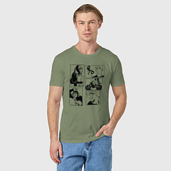 Футболка хлопковая мужская GTO KL, цвет: авокадо — фото 2