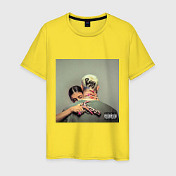 Футболка хлопковая мужская Егор Крид PUSSY BOY, цвет: желтый