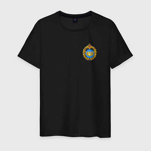 Мужская футболка Большая эмблема ВДВ / Черный – фото 1
