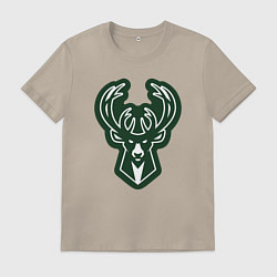 Футболка хлопковая мужская Bucks, цвет: миндальный