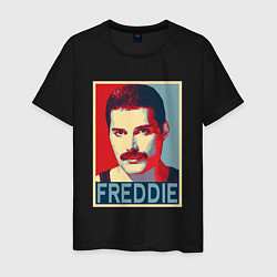 Футболка хлопковая мужская Freddie, цвет: черный