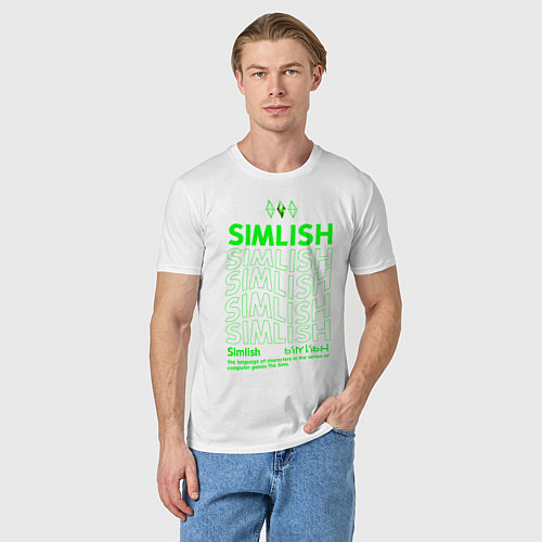 Мужская футболка Simlish / Белый – фото 3