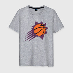 Футболка хлопковая мужская Suns Basket, цвет: меланж