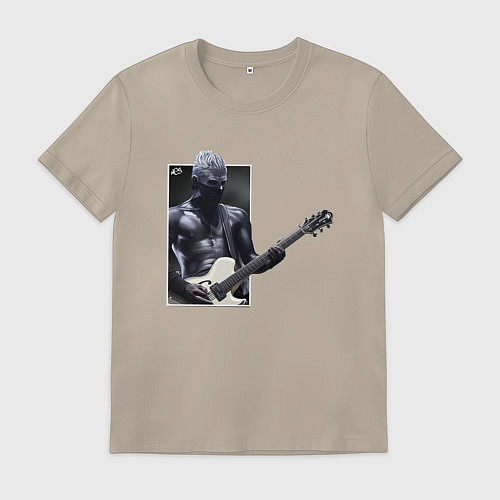 Мужская футболка Уэс / Миндальный – фото 1