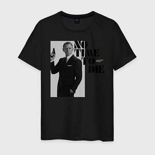 Мужская футболка Не время умирать No Time To D / Черный – фото 1