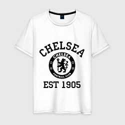 Футболка хлопковая мужская Chelsea 1905, цвет: белый
