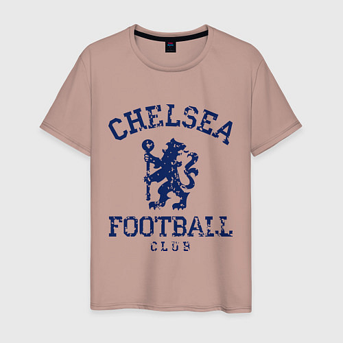 Мужская футболка Chelsea FC: Lion / Пыльно-розовый – фото 1