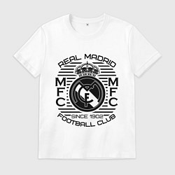 Футболка хлопковая мужская Real Madrid MFC, цвет: белый