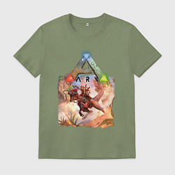Футболка хлопковая мужская Ark Survival АРК СУРВИВАЛ Z, цвет: авокадо