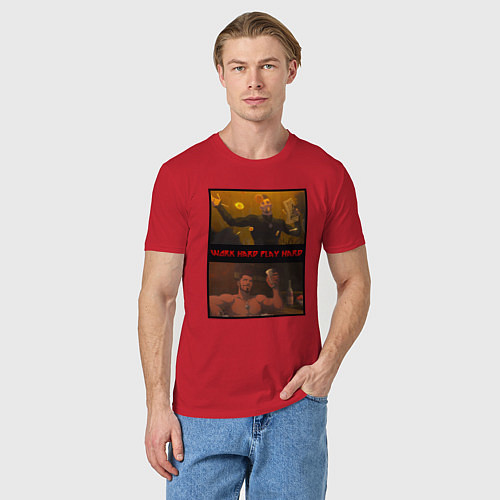 Мужская футболка Молодость Весемира / Красный – фото 3