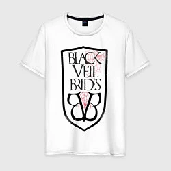 Футболка хлопковая мужская Black veil brides: spider, цвет: белый