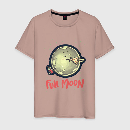 Мужская футболка Full Moon / Пыльно-розовый – фото 1