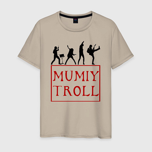 Мужская футболка Mumiy Troll Мумий Тролль / Миндальный – фото 1