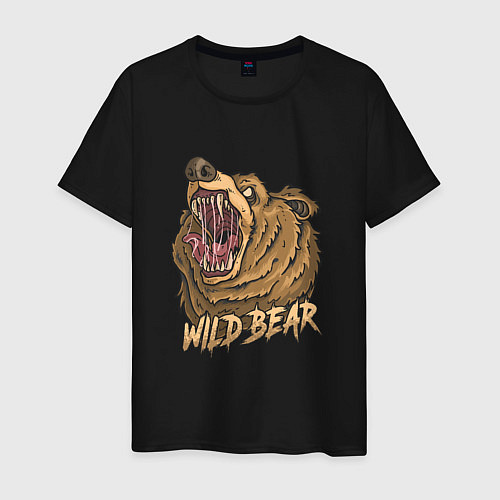 Мужская футболка Wild Bear / Черный – фото 1