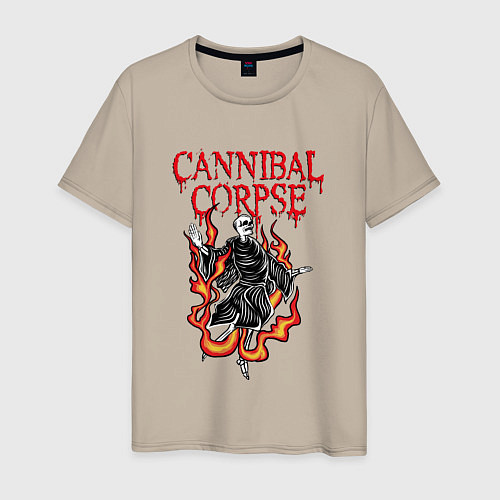 Мужская футболка Cannibal Corpse Труп Каннибала Z / Миндальный – фото 1