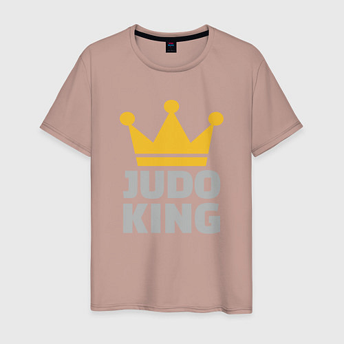 Мужская футболка Король Дзюдо / Пыльно-розовый – фото 1
