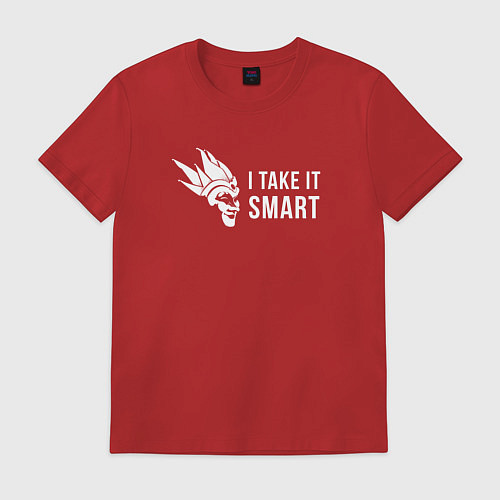 Мужская футболка I Take It Smart / Красный – фото 1
