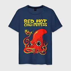 Футболка хлопковая мужская RED HOT CHILI PEPPERS, цвет: тёмно-синий