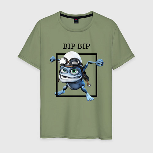 Мужская футболка Crazy frog / Авокадо – фото 1