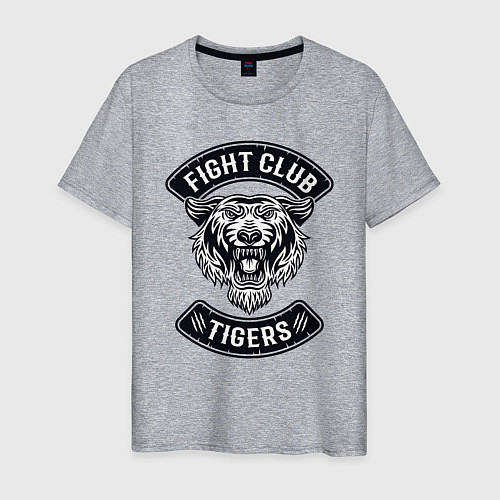 Мужская футболка Fight Club Tigers / Меланж – фото 1