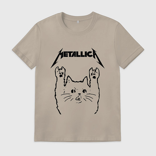 Мужская футболка METALLICA МЕТАЛЛИКА / Миндальный – фото 1