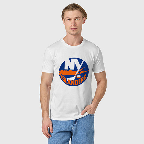 Мужская футболка NY ISLANDERS / Белый – фото 3