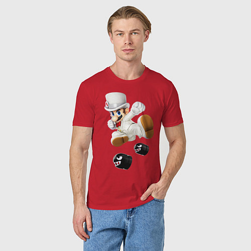 Мужская футболка Mario / Красный – фото 3