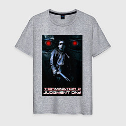 Футболка хлопковая мужская Terminator JD, цвет: меланж