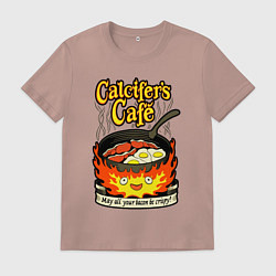 Футболка хлопковая мужская Calcifer cook, цвет: пыльно-розовый
