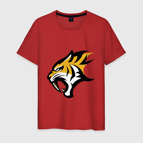 Мужская футболка Scream Tiger / Красный – фото 1