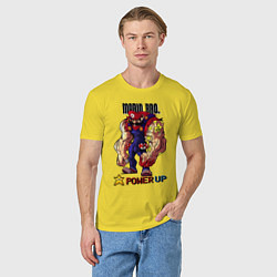 Футболка хлопковая мужская Big Mario, цвет: желтый — фото 2