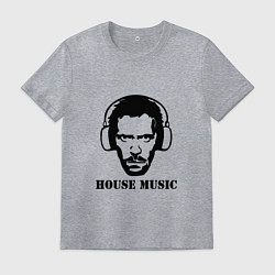 Футболка хлопковая мужская Dr House music, цвет: меланж