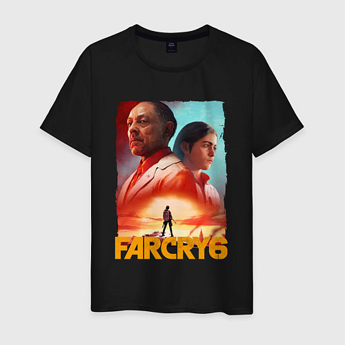 Мужская футболка FAR CRY 6 ФАР КРАЙ 6 ПОСТЕР / Черный – фото 1