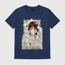 Футболка хлопковая мужская Princеss mononoke, цвет: тёмно-синий
