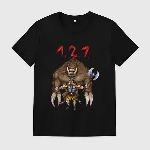 Мужская футболка Разнос на 121 / Черный – фото 1