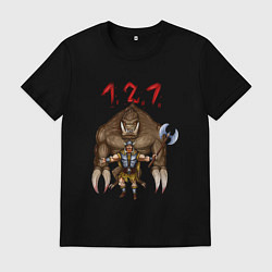 Футболка хлопковая мужская Разнос на 121, цвет: черный