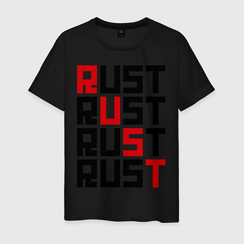 Мужская футболка Rust / Черный – фото 1