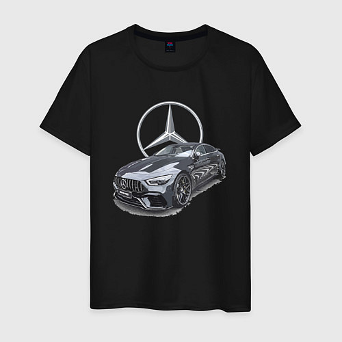 Мужская футболка Mercedes AMG motorsport / Черный – фото 1