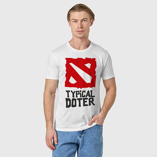 Мужская футболка Typical Doter / Белый – фото 3