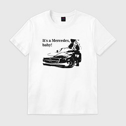 Футболка хлопковая мужская Это Мерседес, детка!, цвет: белый