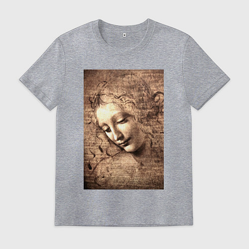 Мужская футболка Леонардо да Винчи Ла Скапильята около 1506-1508 / Меланж – фото 1