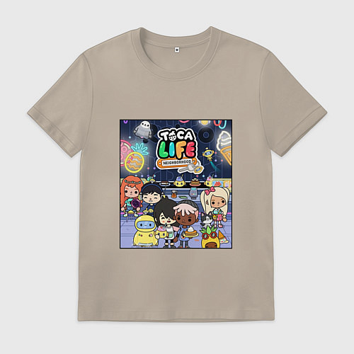 Мужская футболка Toca Boca Тока Бока Poster / Миндальный – фото 1