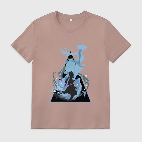 Мужская футболка Genshin Impact AyakaАяка / Пыльно-розовый – фото 1
