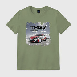 Футболка хлопковая мужская Toyota TMG Racing Team Germany, цвет: авокадо