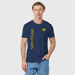 Футболка хлопковая мужская WU TANG CLAN LOGO YELLOW, цвет: тёмно-синий — фото 2